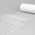 Фатин с блёстками, 15 см, 23±1 м, 11±1 г/м², белый №1 - Фото 2