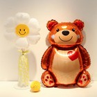 Воздушные шары фольгированные 32" «Большой мишка с сердцем» - Фото 6