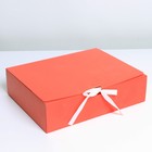 Коробка подарочная складная, упаковка, «Красная», 31 х 24.5 х 8 см - фото 318722406