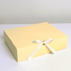 Коробка подарочная складная, упаковка, «Желтая», 31 х 24.5 х 8 см - фото 318722424