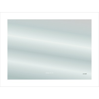 Зеркало для ванной Cersanit LED 060 DESIGN PRO, 80×60 см, с подсветкой, антизапотевание, часы