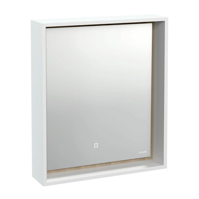 Зеркало Cersanit Louna 60, 600х700 мм, с подсветкой, белый - фото 1926320571