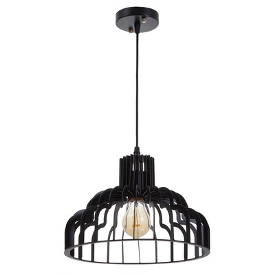 Светильник подвесной BayerLux 1392/1, E27, 40 Вт, чёрный, 30×30×20 см