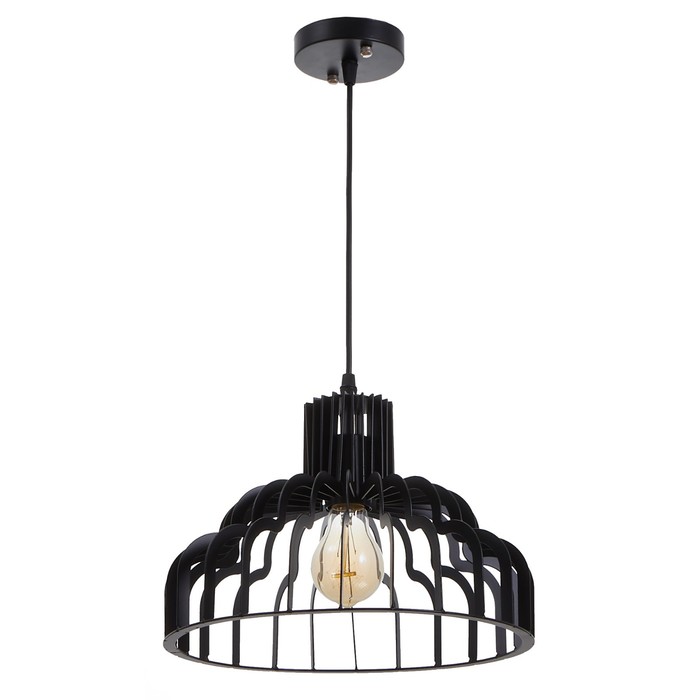Светильник подвесной BayerLux 1392/1, E27, 40 Вт, чёрный, 30×30×20 см