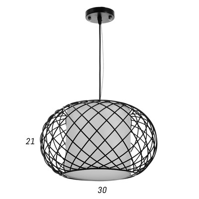 Светильник BayerLux 1398/1BK E27 40 Вт черный 40×40×23 см