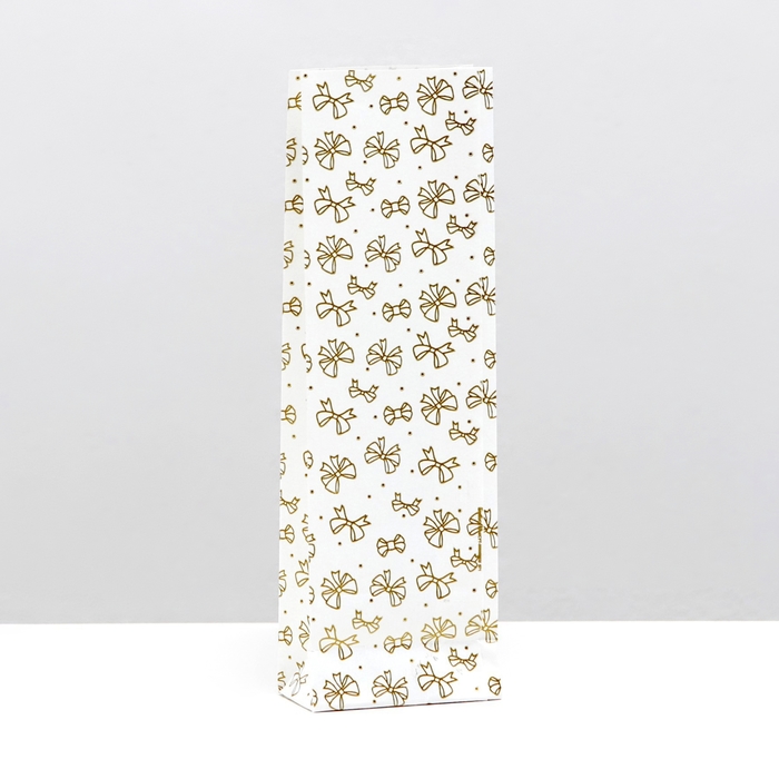 Пакет бумажный фасовочный "Бантики", двухслойный, 5,5 х 3 х 17 см - Фото 1
