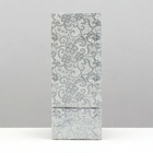 Пакет бумажный, фасовочный, "Кружева", трехслойный, серебро, 8 х 5 х 21 см - Фото 2
