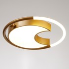 Люстра с ПДУ 2220/1 LED 110 Вт диммер золото 48×48×7 см BayerLux - фото 35186352