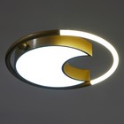 Люстра с ПДУ 2220/1 LED 110 Вт диммер золото 48×48×7 см BayerLux - фото 35186355