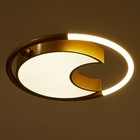 Люстра с ПДУ 2220/1 LED 110 Вт диммер золото 48×48×7 см BayerLux - фото 35186356