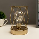 Ночник «Ромб» LED от батареек 3хАА золото 10.5×10.5×15.5 см RISALUX - фото 3768900 Ночник «Ромб» LED от батареек 3хАА золото 10.5×10.5×15.5 см RISALUX - фото 3768900
