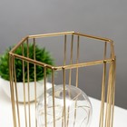 Ночник «Прямоугольник» LED от батареек 3хАА золото 12.5×12×20 см RISALUX - фото 57952874