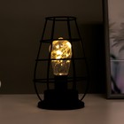 Ночник "Фонарь" LED от батареек 3хAAA черный 12х12х19 см RISALUX 7336992 - фото 9489743