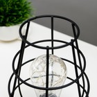 Ночник "Фонарь" LED от батареек 3хAAA черный 12х12х19 см RISALUX 7336992 - фото 9489745