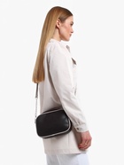 Сумка женская кросс-боди TEXTURA на молнии, 27×6×19 см, чёрная/светло-серая - Фото 16