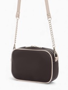 Сумка женская кросс-боди TEXTURA на молнии, 27×6×19 см, чёрная/светло-серая - Фото 4