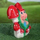 Садовая фигура "Гном с грибочками", разноцветная, 26 см - Фото 2
