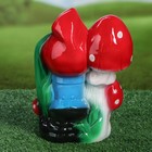 Садовая фигура "Гном с грибочками", разноцветная, 26 см - Фото 3