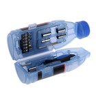 Набор инструментов ТУНДРА, подарочный пластиковый кейс "Бутылка", 15 предметов - Фото 2