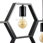 Светильник BayerLux "Соты" 5хE27 40Вт черный 100х4х100 см 5494632 - фото 14390663