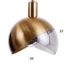 Светильник BayerLux 1758/1GD E14 40 Вт черно-золотой 20×20×24 см - фото 42615406