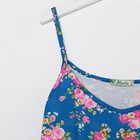 Пижама женская (майка, шорты) цвет индиго, размер 52 - Фото 9