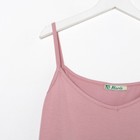 Пижама женская (майка, брюки) цвет пудра, размер 54 - фото 41988785