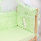 Комплект в кроватку "Сабина", 7 предметов, цвет зелёный - Фото 5