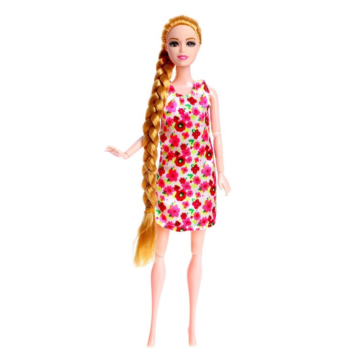 Кукла-модель шарнирная «Мира» в платье, МИКС 52190