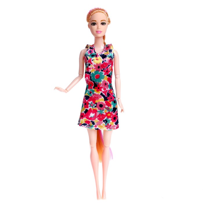 Кукла-модель шарнирная «Мира» в платье, МИКС 52190