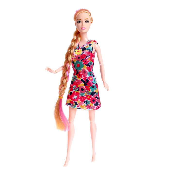 Кукла-модель шарнирная «Мира» в платье, МИКС 52190