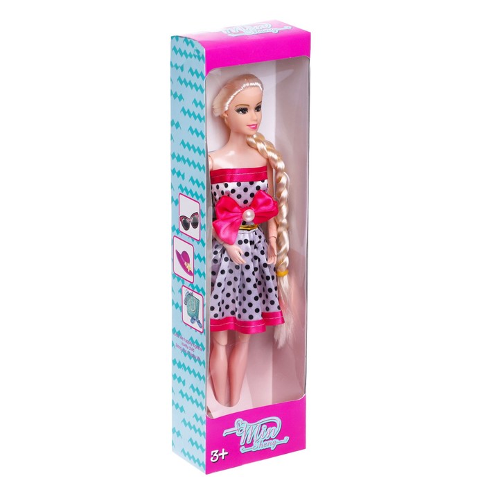 Кукла-модель шарнирная «Алена» в платье, МИКС 52191