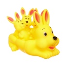 Резиновые игрушки для ванны Крошка Я «Мыльница: Зайчик», с пищалкой, в наборе 4 шт. - Фото 5