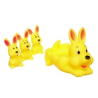 Резиновые игрушки для ванны Крошка Я «Мыльница: Зайчик», с пищалкой, в наборе 4 шт. - Фото 2