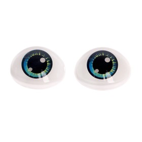 Глаза, набор 4 шт., размер 1 шт: 19,3×26 мм, цвет голубой