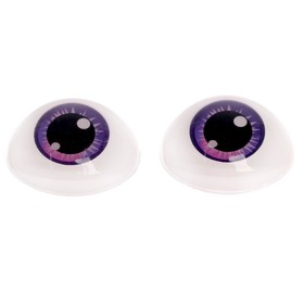 Глаза, набор 4 шт., размер 1 шт: 19,3×26 мм, цвет фиолетовый