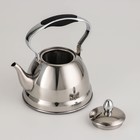 Чайник заварочный из нержавеющей стали «Каприз», 1 л, цвет хромированный - фото 4340301