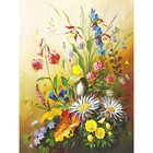 Ткань для вышивки лентами «Луговые цветы», 25×36 см - фото 296272841