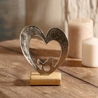 Сувенир "Сердце" на подставке 12х5х15 см - фото 9490739