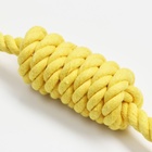 Игрушка канатная «Конфета», до 30 см, до 55 г, жёлтая - фото 67925100