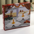 Менажница керамическая 3 ячейки «Богема. Лилия», 25,6×4,5 см, цвет белый - фото 24578532