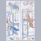 Наклейка пластик интерьерная цветная "Девочка выглядывает из окошка" 30х90 см набор 2 листа   706728 - фото 804673544