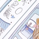 Наклейка пластик интерьерная цветная "Девочка выглядывает из окошка" 30х90 см набор 2 листа   706728 - фото 804673545