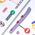 Наклейка пластик интерьерная цветная "Строительная техника" 30х60 см набор 2 листа - фото 24635861