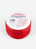 Лента декоративная, капроновая/атласная, 40 мм, 18±1 м, красная - Фото 4