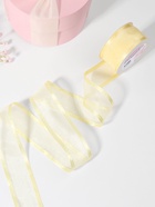 Лента декоративная, капроновая, атласная, 40 мм, 18 ±1 м, жёлтая - Фото 2