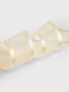 Лента декоративная, капроновая, атласная, 40 мм, 18 ±1 м, жёлтая - Фото 5