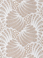 Кружевная эластичная ткань «Лепестки», 180 мм, 2.7±0.5 м, белая - Фото 3