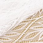 Кружевная эластичная ткань, 190 мм × 2,7 ± 0,5 м, цвет белый - Фото 2