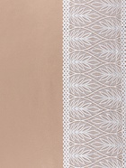 Кружевная эластичная ткань «Папоротник», 190 мм, 2.7±0.5 м, белая - Фото 2